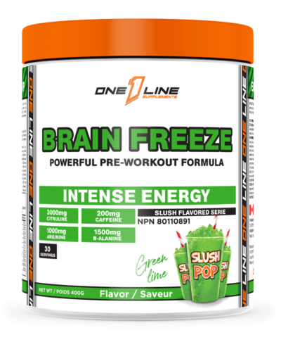 Pre-Workout Brain Freeze lime pot